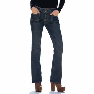 Vintage Y2K Von Dutch Super Low Rise Bootcut Jeans size 26